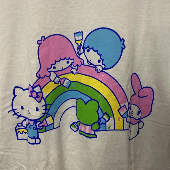 Hello Kitty White T-Shirt size XL Sanrio - Picture 2 of 4